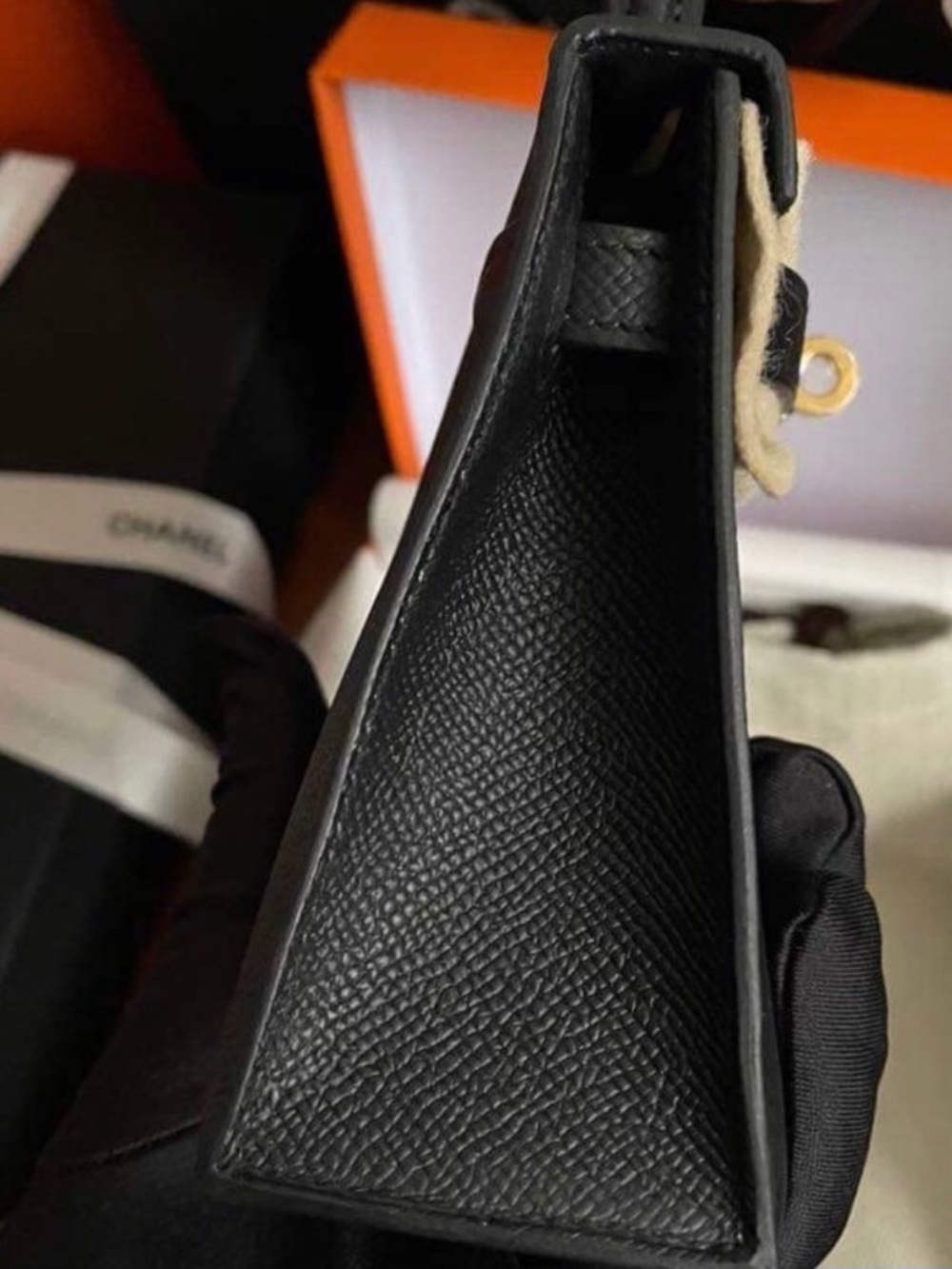 Hermes Kelly Mini Noir GHW - Picture 4 of 11
